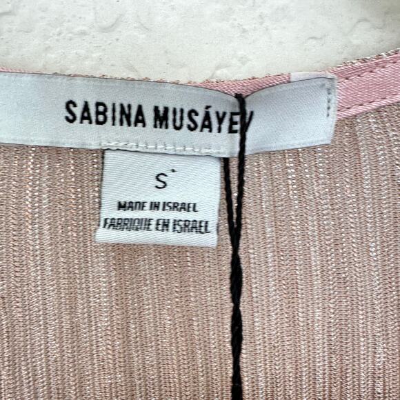 Sabina Musayev Womens Carry Mini Dress Size S Sparkle Party Occasion Rose Gold - Picture 3 of 9